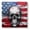 Color2256, variant on High Precision Body Weight Scale Smart Bathroom Scales with Large LCD Display(400lbs),Decorative for Bedroom-Skull Painted On American Flag Background