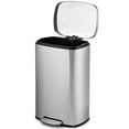 thumbnail image 5 of Topbuy 13.2 Gallon Stainless Steel Trash Garbage Can Airtight Silent Step Bin, 5 of 6