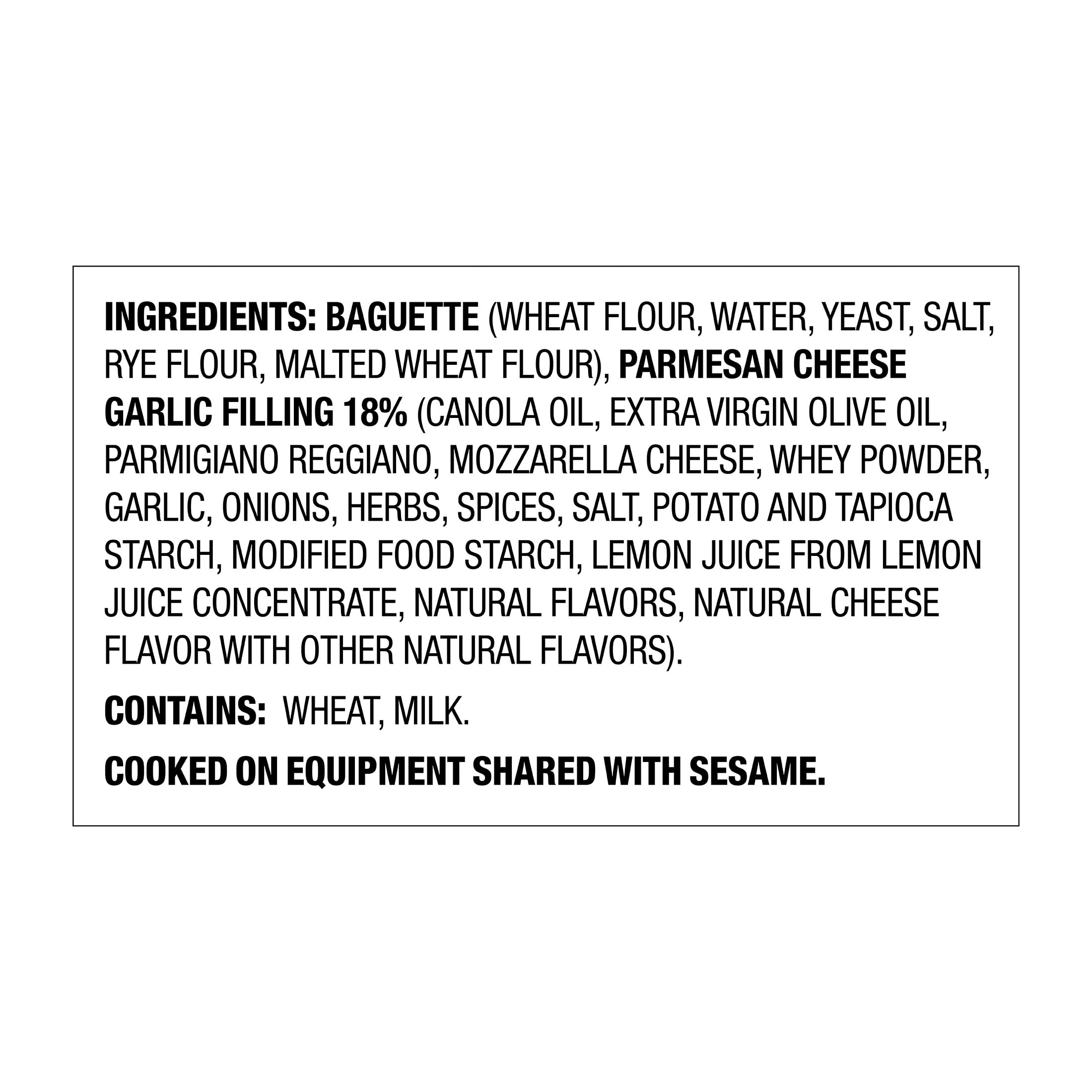 Julian's Recipe Parmesan & Garlic Bread Baguettes - Single Pack