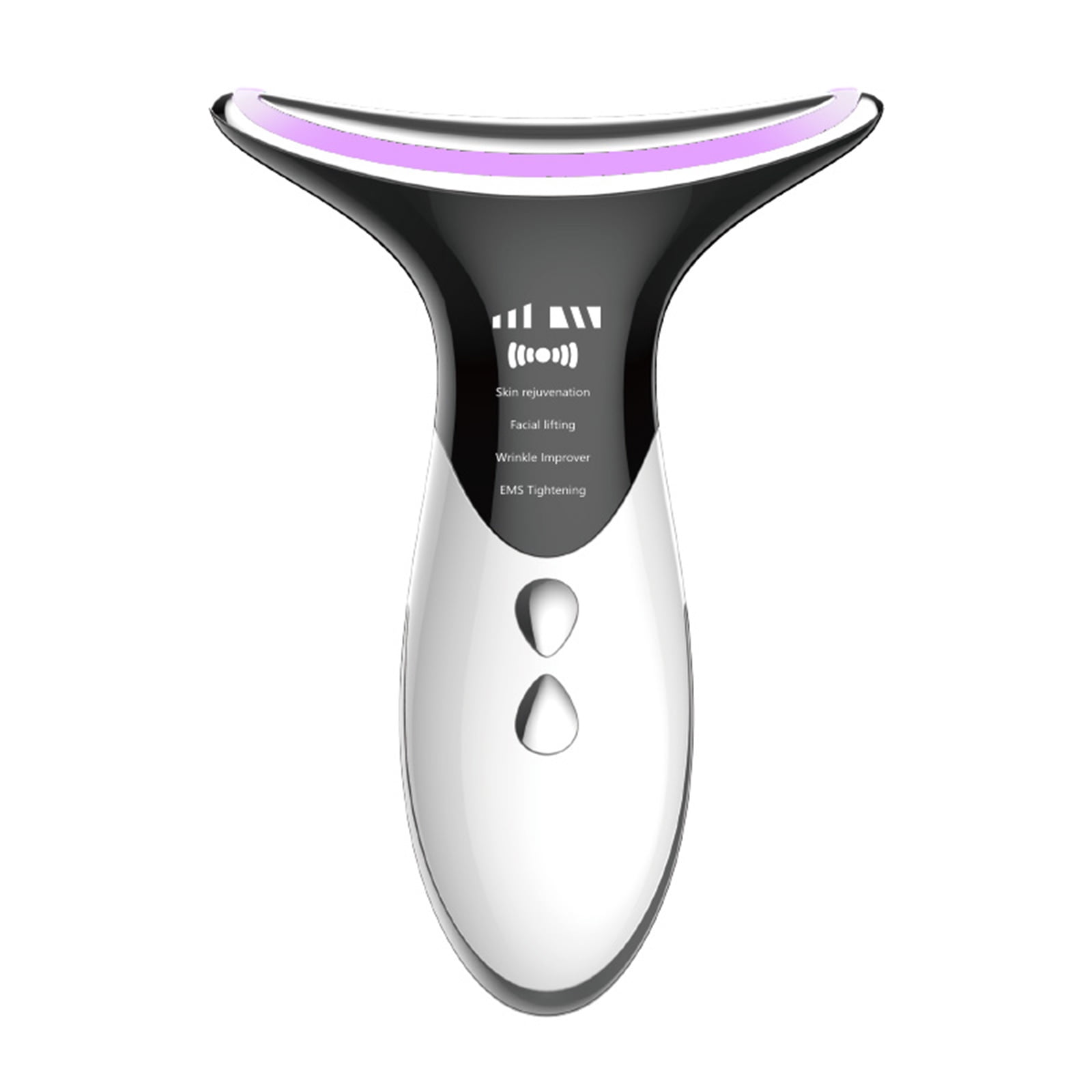 moobody Neck Beauty Device Removal Double Chin Therapy Facial Lifting Vibration Neck Massager 40℃/45℃ Heat Vibration Wrinkles Massager Skin Lifting Tightening Device 3 Color LED Photon Therapy Beau
