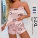 thumbnail image 2 of Conjunto de pijama Floral Sexy para mujer, ropa de dormir de 2 piezas, camisola de satén de seda y pantalones cortos, 2023, 2 of 4
