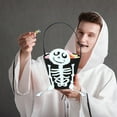 thumbnail image 4 of Twfbrm Halloween Trick or Treat Bags, Jack-o'-Lantern Candy Buckets with Handle, Portable Handheld Skeleton Snack Pails Reusable Tote Bags Goodie Basket Halloween Party Favor Supplies for Kids, 4 of 6
