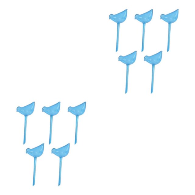 Maytalsory 5pieces Self-Watering Bird Globe Save Time Easy To Bird Shape Bird Shape L sky blue bird 2Set