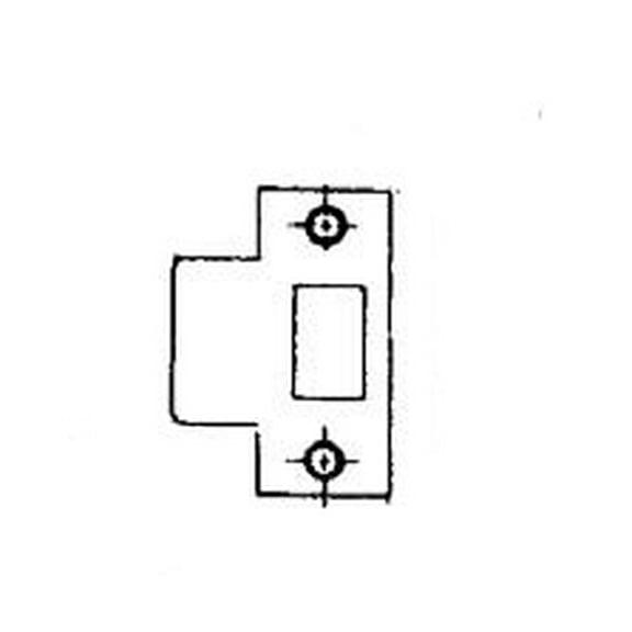 Baldwin 5510151E214 1.25 in. Extended T Strike - Antique Nickel