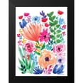 thumbnail image 2 of Nieman, Rachel 12x14 Black Modern Framed Museum Art Print Titled - Vibrant Flowers II, 2 of 5
