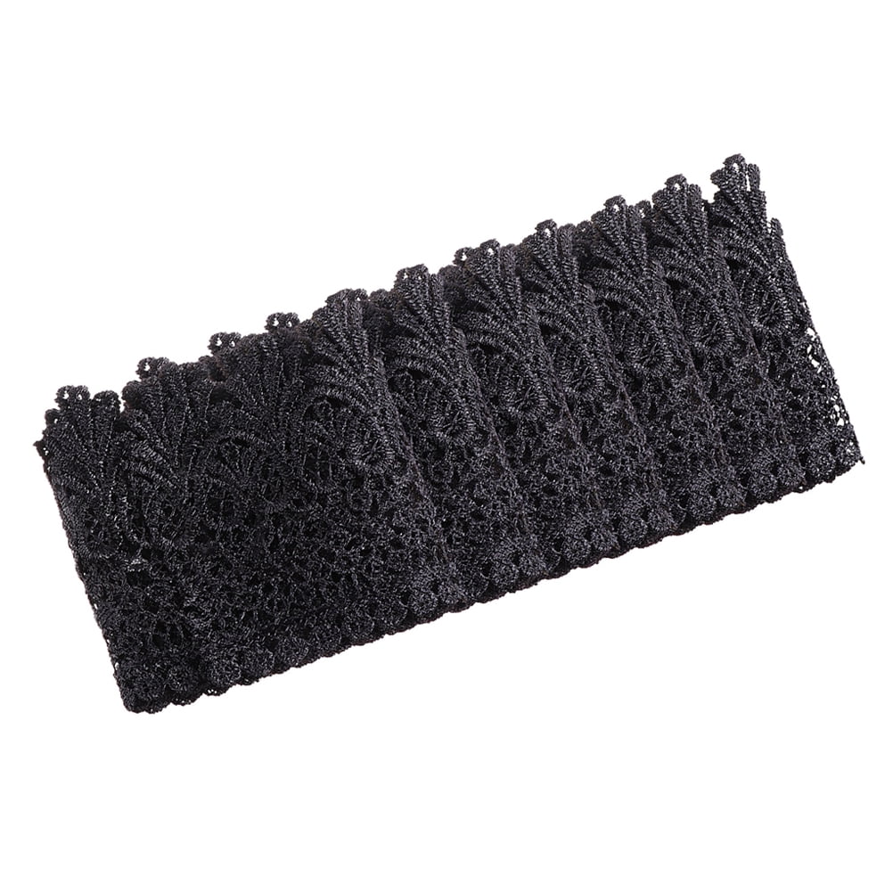 3 Pcs Black Lace Trim Similar to Ribbon DIY Garment Accessory Bride