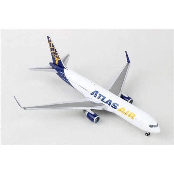 1-400 Scale Boeing 767-300ER Commercial Aircraft Atlas Air White & Blue Diecast Model Airplane