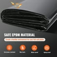 thumbnail image 6 of KFFKFF Lake Lining, 10 x 15 ft 45 Mil Density, Flexible EPDM Substance Pond Covers, Simple to Trim Underlay for Aquatic or Koi Lakes, Water Displays, Cascade Foundations, Sprinklers, 6 of 9
