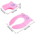 thumbnail image 3 of Asiento Portátil Plegable Antideslizante para Entrenamiento en el Baño Bebés Niños Pequeños, 3 of 7