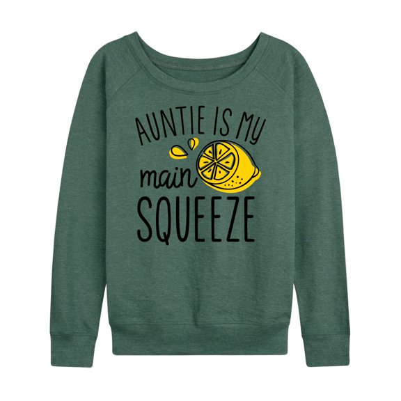 Instant Message - Auntie Main Squeeze - Women's Lightweight French Terry Long Sleeve Shirt