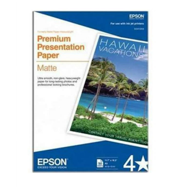 Premium Matte Presentation Paper, 9 mil, 11.75 x 16.5, Bright White, 50/Pack Premium Matte Presentation Paper, 9 mil, 11.75 x 16.5, Bright White, 50/Pack