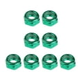 thumbnail image 4 of 8pcs Skateboard Kingpin Nuts Truck Axle Screw Nuts Longboard Hardware Green, 4 of 7