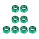 thumbnail image 4 of 8 tuercas de eje resistentes de repuesto para patineta y longboard. Verde, 4 of 7