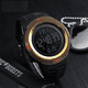 thumbnail image 2 of Reloj Deportivo Digital Cafe con Negro Malubero Banda de goma: alemán, 2 of 3