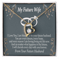 thumbnail image 4 of To My Fiancee I'm Blessed Forever Necklace w Message Card, 4 of 20