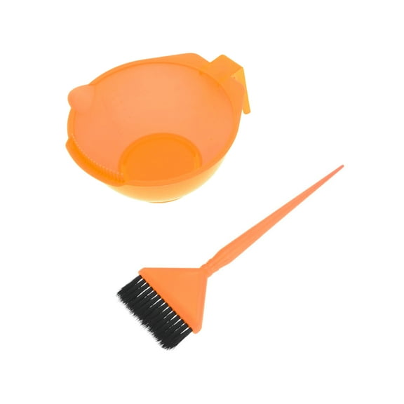 Unique Bargains 1 Set Durable Root Comb Applicator Bottle Kit for Bathroom Vanities Orange PP