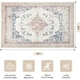 thumbnail image 2 of Area Vintage Boho Rugs for Living Room, Machine Washable Area Rugs with Non-Slip Backing, Indoor Rug Vintage Bohemian Area Rug Home Decor, Room Decor, 6 x 9 ft, Light Brown, 1 Pack, 2 of 5