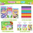 thumbnail image 2 of Libros para colorear ZMLM 24 para niños con 24 crayones apilables de Pascua, 2 of 9