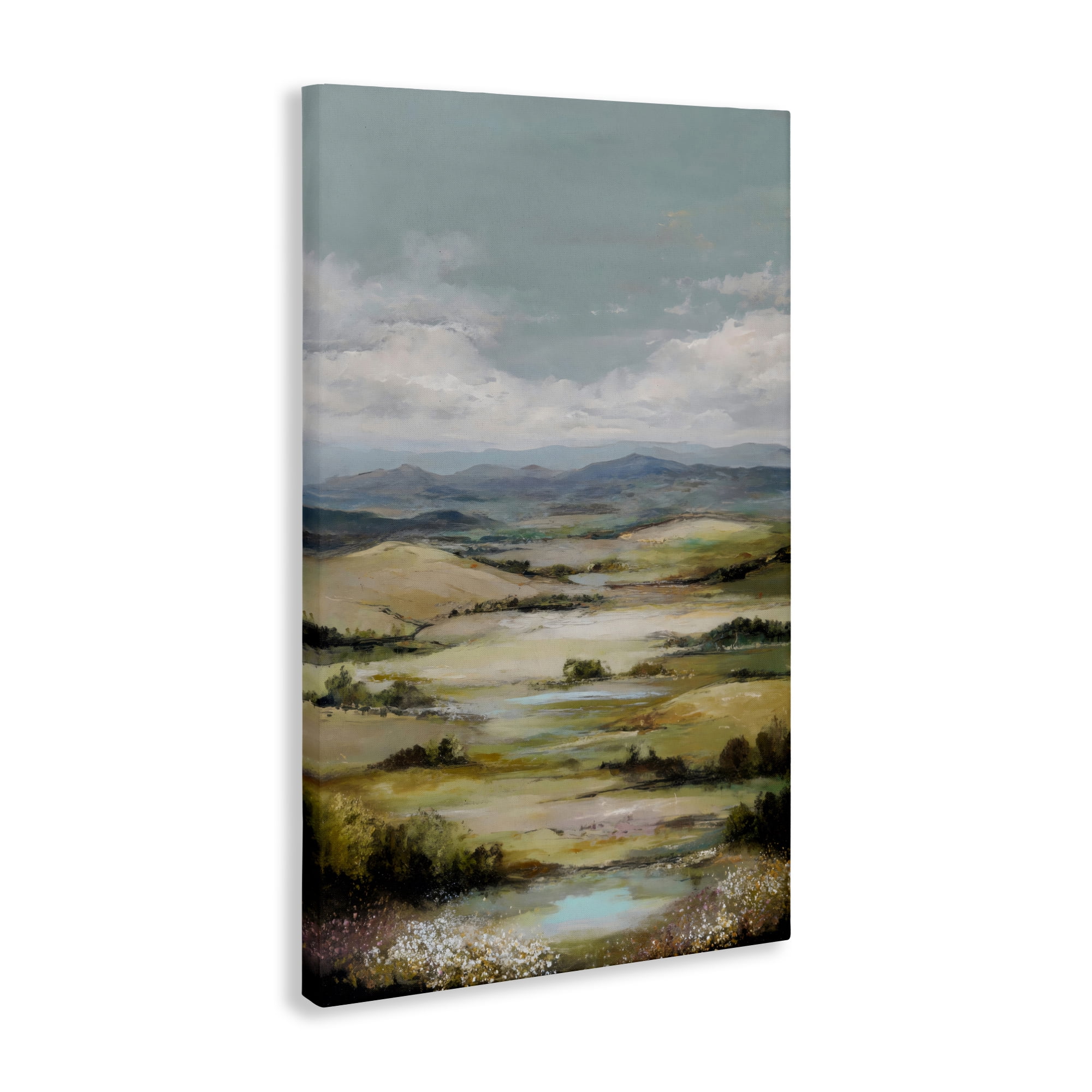 Stupell Industries Rolling Mountain Meadows Canvas Wall Art, design by Petal Prints Design