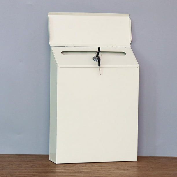Arte Vertical Moderno Buzón con Buzón colgante con Buzón con llave Durable Soporte para revistas Buzón seguro Casa Beige Macarena Buzón de montaje en pared