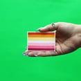 thumbnail image 2 of Lesbian Pride Flag Patch LGBTQ+ Embroidered Iron On, 2 of 2