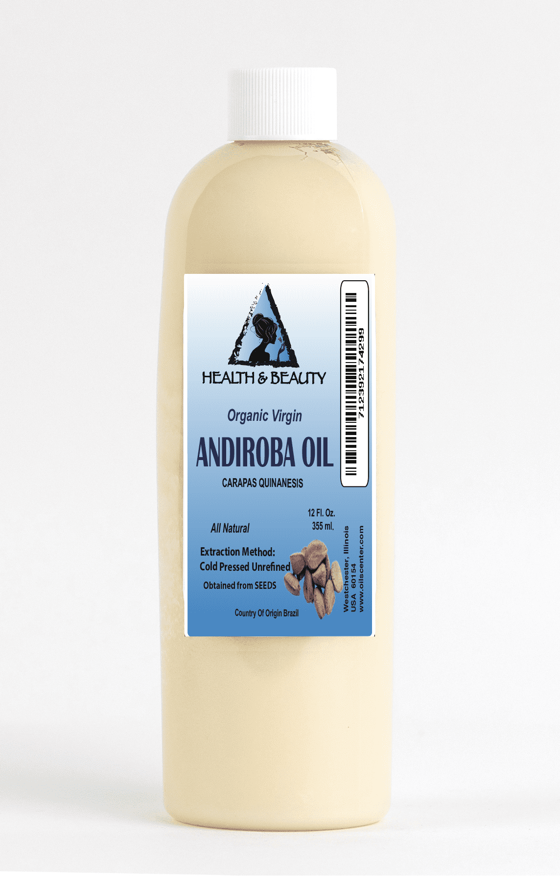 Andiroba Seed Oil Unrefined Virgin Organic Cold Pressed Raw Pure 24 oz