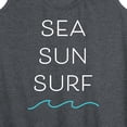thumbnail image 3 of Instant Message - Sea Sun Surf - Women's Racerback Tank Top, 3 of 6