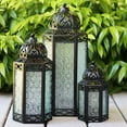 thumbnail image 3 of Vela Lanterns Decorative Lantern Set Outdoor, Set of 3, 3 of 8