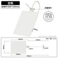 thumbnail image 1 of Firefly Hope 100pcs/Pack Logistics Plastic Seals, 250mm Total Length Big Sign Tie & Large Label Tie for Shipping Tags & Package Labeling, White, 1 of 3