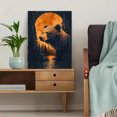 thumbnail image 5 of Qisvanset 12x16 Inch 2D Flat Framed Canvas Art, Majestic Bear Bold Forest Nature Inspired Home Wall Art Decor, 5 of 5