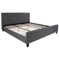thumbnail image 1 of Tribeca King Size Tufted Upholstered Platform Bed in Dark Gray Fabric, 1 of 6