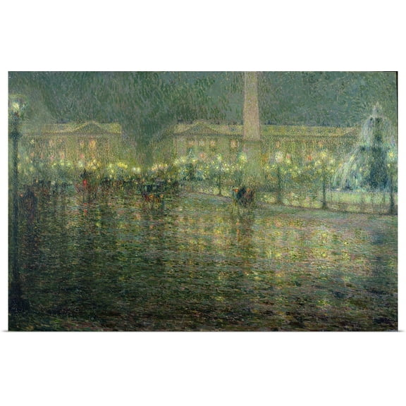 Great BIG Canvas | Rolled Henri Eugene Augustin (1862-1939) Le Sidaner Poster Print entitled Place de la Concorde, c.1909