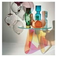 thumbnail image 4 of Drevy End Table Clear Round Side Table Modern Accent Table Iridescent, 4 of 6