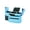 Sky Blue, variant on Universal Baby Stroller Organizer With Insulated Cup Holders & Non-Slip Secure Hooks Accessories, Baby Stroller Storage Accessories With Mesh Phone Bag Fits Most Strollers,Gray