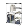 thumbnail image 6 of Mainstays 4-Shelf Metal Wire Closet Organizer with 2-Tier Clothes Rack, 6 of 12