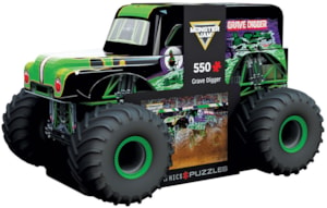 thumbnail image 1 of Grave Digger Shaped Tin 550 PC Puzzle, 1 of 5