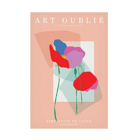 Canvas Wall Art - Incado 'Line Simplicity II' Wall Art for Living Room, Bedroom, or Office Décor by Trademark Fine Art - 12 x 19 Inches