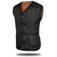 thumbnail image 2 of Durtebeua Sleeveless Jackets Coats Stand Collar Winter Casual Sport Vest with Pockets Men's Heated Vest with Hood, 2 of 6