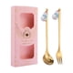 thumbnail image 5 of Tenedor y cuchara de postre,Suministros para fiesta de Navidad,juego de vajilla,cubiertos,Cuchara de café,juego de tenedor y cuchara de postre,tenedor de fruta de acero inoxidable,cuchara de, 5 of 8
