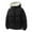 Black, variant on DPTALR Men's Solid Color Plus Thick Warm Long Sleeve Hooded Zipper Cardigan Jacket,Navy,XL