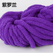 XmhyTop 250g Super Soft Warm Chenille Blanket Yarn DIY Coarse Wool Yarn Knitting Blanket,Perfect for Any Knitting and Crochet，Dark Purple