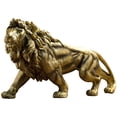 thumbnail image 3 of yotijay Large Lion Statue Animal Figurine Lucky Crafts Resin for Shelf Dining Room Decor, 3 of 9