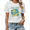White, variant on Retro Wave Surfer Stay Salty Graphic Tees Womens T-shirt White/Black S-5XL Shirts Daily Casual Tops