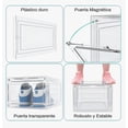 thumbnail image 3 of Transparente Zapatos Apilables Estantes Plasticos Transparentes 10 Piezas, 3 of 4