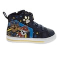 thumbnail image 5 of Nickelodeon Marshall And Chase Paw Patrol High Top Light Up Canvas Sneakers. (Toddler Little Kids), Navy, 11, 5 of 6