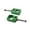Green, variant on Aluminum Chain Adjuster For Electric Bike Motorcycles Rear Axles Blocks Aluminum Rear Wheel Axles Hub Spacers