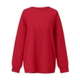 thumbnail image 5 of Oversized Crewneck Sweatshirt Women 2026 Fall Comfort Colors Sweatshirt Casual Long Sleeve Fleece Pullover Sweaters,S, 5 of 8
