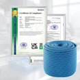 thumbnail image 2 of Arborist Rigging Rope Bull Rope, 1/2 Inch Outdoor 48 Strands Polyester Static Climbing Rope for Rappelling Tree Work Swing Rescue Safety Escape Hiking Camping Mountaineering Caving, 2 of 6