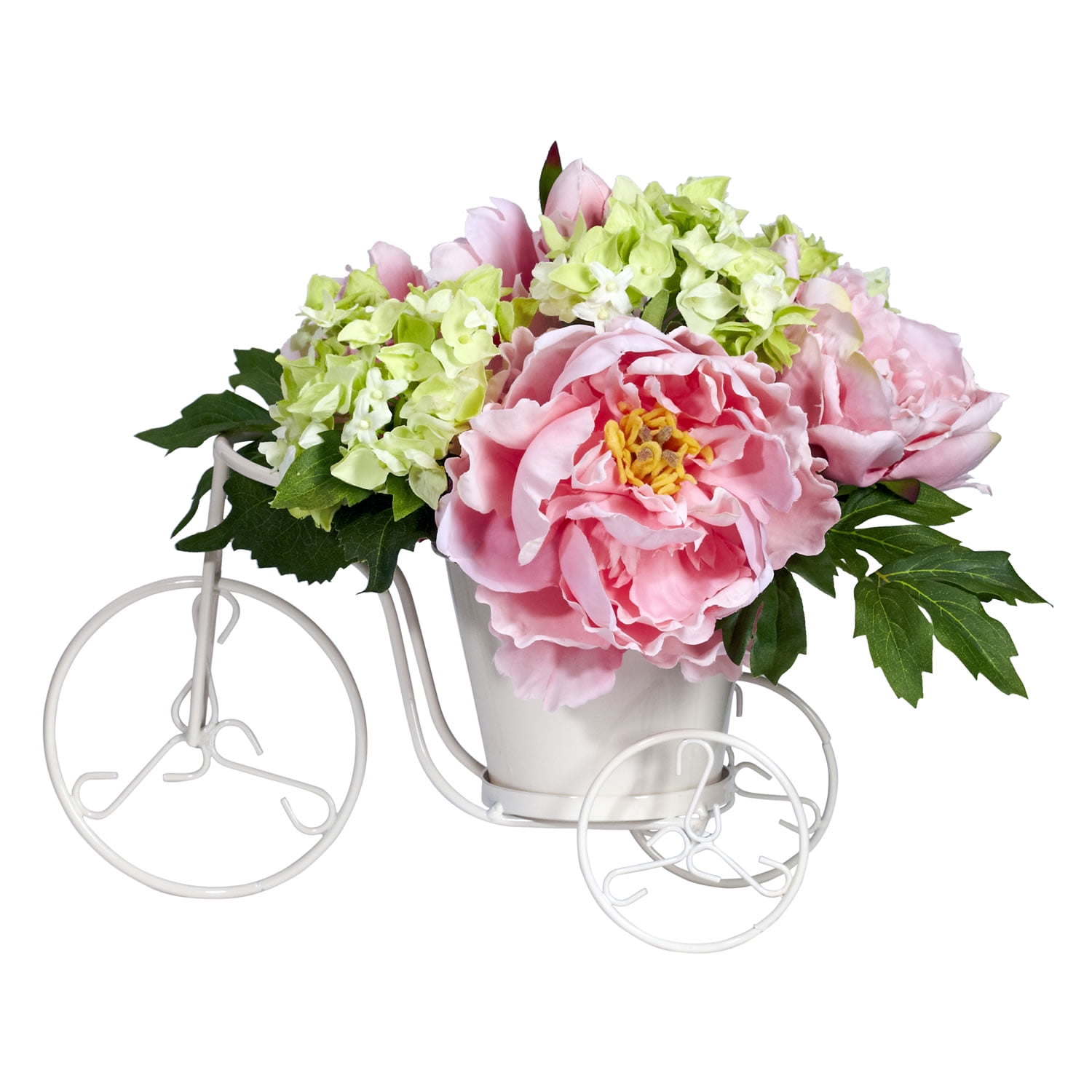 Peony Hydrangea Tricycle Silk Flower Arrangement