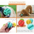 thumbnail image 4 of Sunglow 2 Pack Dog Toy Ball，Nontoxic Bite Resistant Teething Toys Balls for Small/Medium/Large Dog and Puppy Cat, Dog Pet Food Treat Feeder Chew Tooth Cleaning Ball Exercise Game IQ Training Ball, 4 of 7